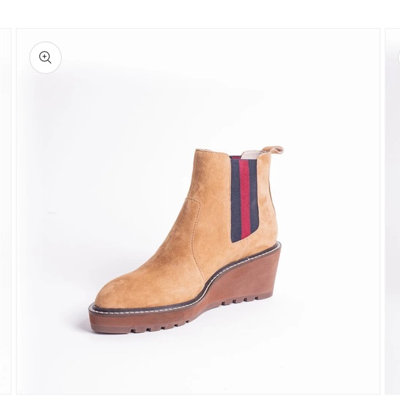 CECELIA NEW YORK - GEMMA SLIP ON LOW WEDGE BOOT NUTELLA - Picture 5 of 9